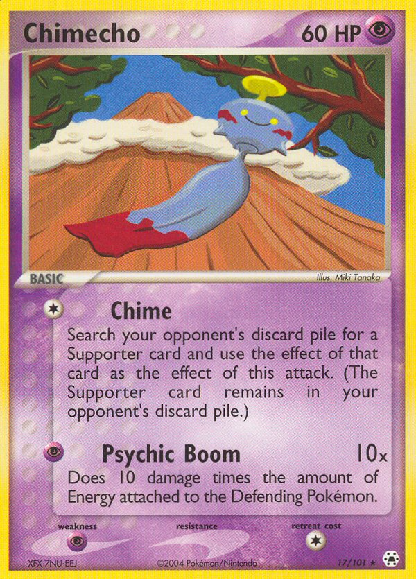 EX Hidden Legends Holo Chimecho #17/101